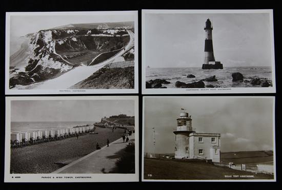 Eastbourne Postcards - late Victorian, Edward VII, George V and later including:
